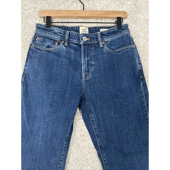 Flint and Tinder Men's Straight Fit Jeans Dark Blue Size 28 x 32 - Picture 2 of 13